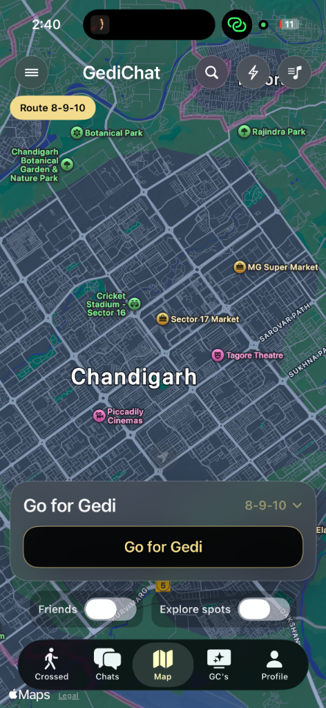 GediChat Live Map