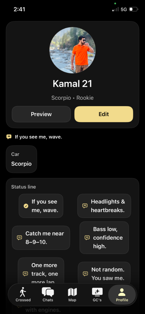 GediChat Vibe Profile