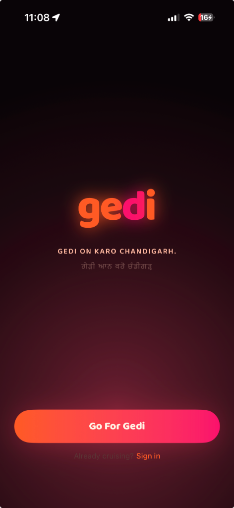 GediChat Splash Screen